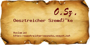 Oesztreicher Szemőke névjegykártya
